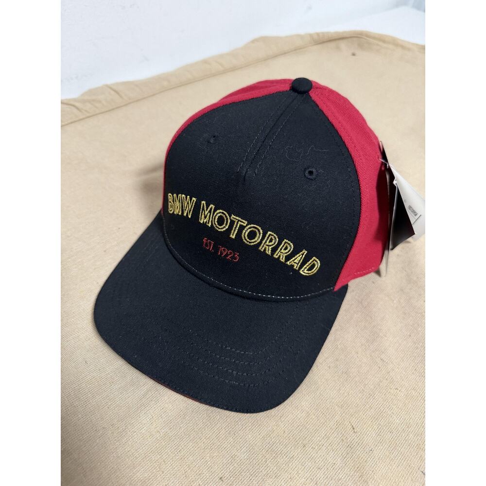 BMW Motorrad Hat Cap Strap Back Mens One Size Black Cap 100 Years 76617109836